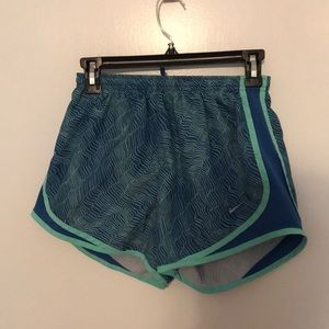 Size small Blue and teal dri-fit Nike shorts
